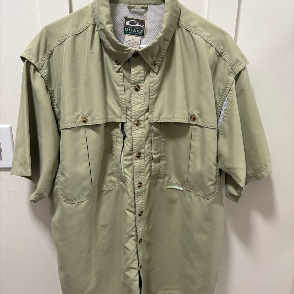 Drake Men's Casual Button Down Shirt - Green